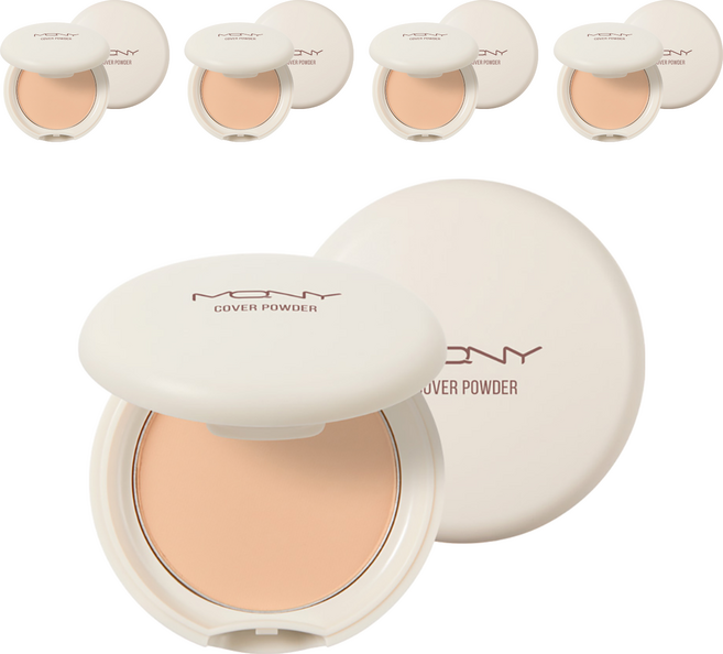 맥퀸뉴욕 마이크로 핏 커버 파우더 9g, 라이트 베이지, 5개