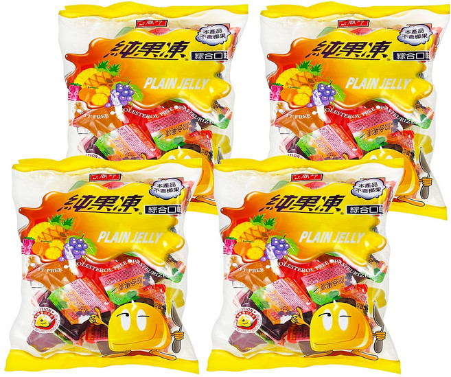 盛香珍 純果凍 綜合口味, 250g, 4袋