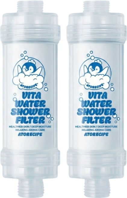 ATORECIPE 維他命純淨沐浴過濾器 58g, 2個, BABY POWDER
