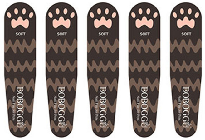 보보꾸 반려동물 발톱 손톱 갈이 E, 블랙 + 브라운, 5개