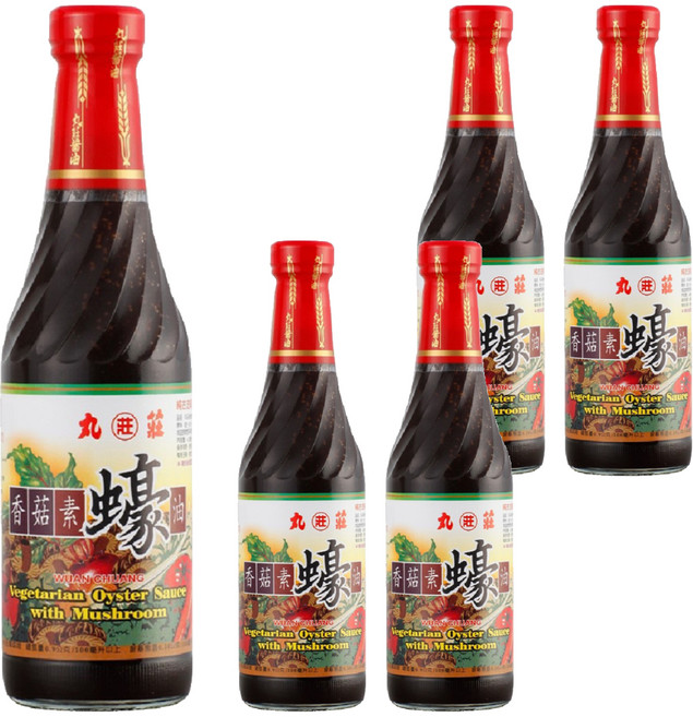 丸莊醬油 香菇素蠔油, 500g, 5瓶