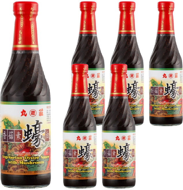 丸莊醬油 香菇素蠔油, 500g, 6瓶
