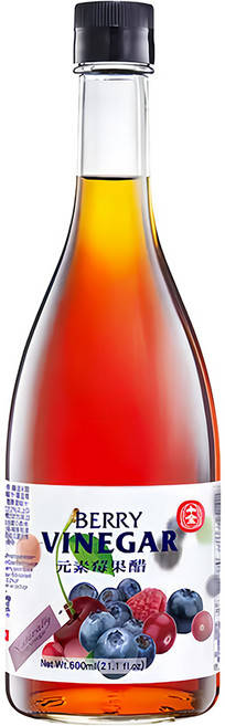 十全元素莓果醋, 600ml, 1瓶