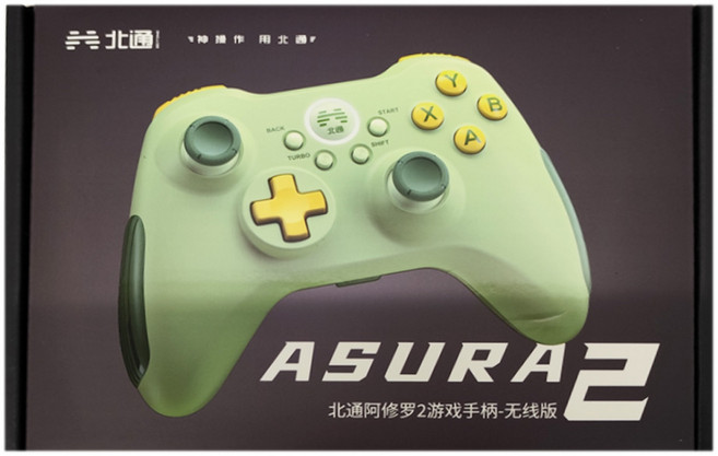 BEITONG 北通 阿修羅2遊戲手把 含充電線 + 接收器 + 防塵塞 + 保修卡 156 x 105 x 62.5mm 牛油果綠, BTP-2185T2, 1組