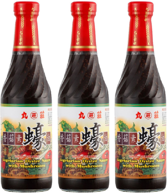 丸莊醬油 香菇素蠔油, 500g, 3瓶