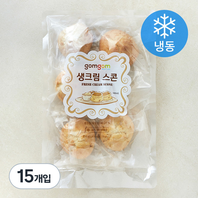 곰곰 생크림 스콘 (냉동), 70g, 5개입, 3개