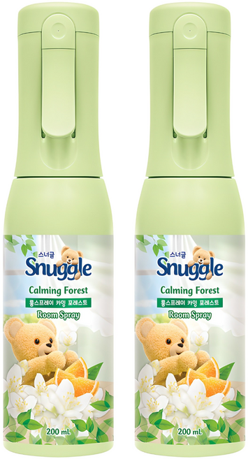스너글 룸스프레이 카밍 포레스트 본품, 200ml, 2개