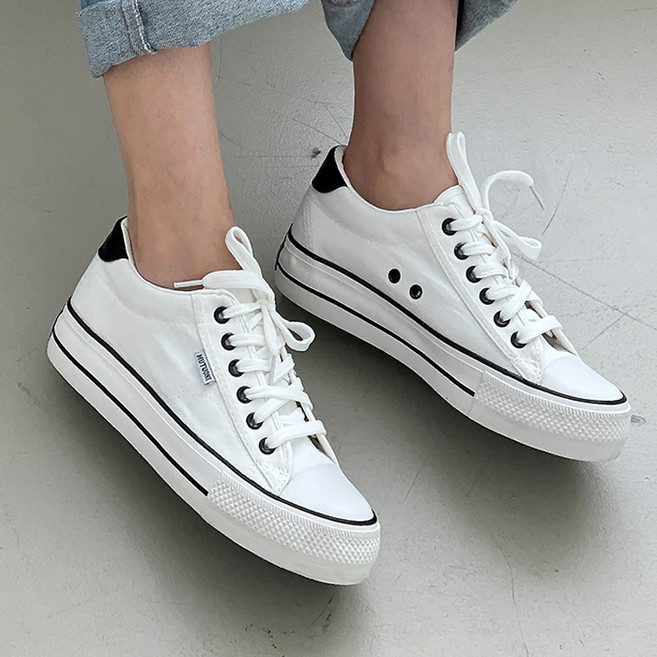 어바웃슈 여성용 클래식 컴포트 캔버스화 S005