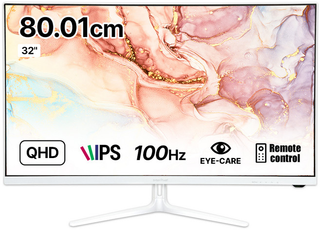 인터픽셀 QHD 화이트 에디션 모니터, 80cm, IPQ3220(무결점)