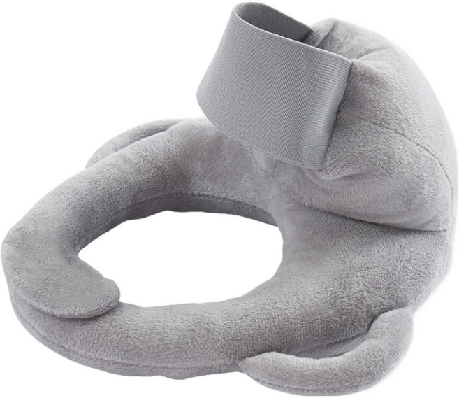 OhBabyLying 讓寶寶躺躺 餵奶枕 絨毛款, 灰色