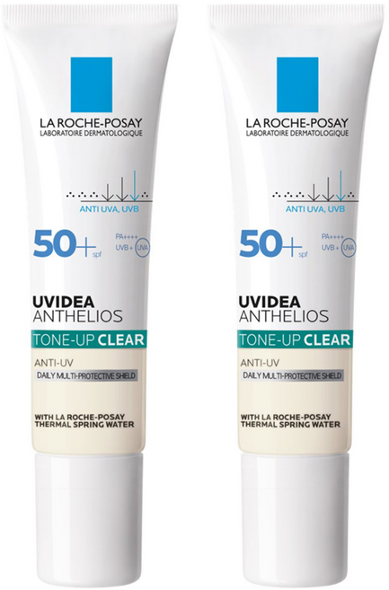 라로슈포제 유비데아 톤업 클리어 선크림 SPF50+ PA++++, 30ml, 2개