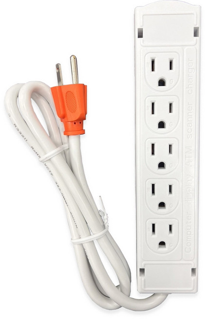 snake 蛇吞象 1開10插3孔 直頭15A延長用電源線組 4.5 x 2.5 x 21.5cm KTC-310H 1m 白色 KTC-310H 1組