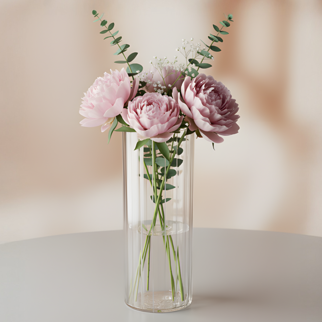 올프리즘 깨지지 않는 아크릴 화병, 투명