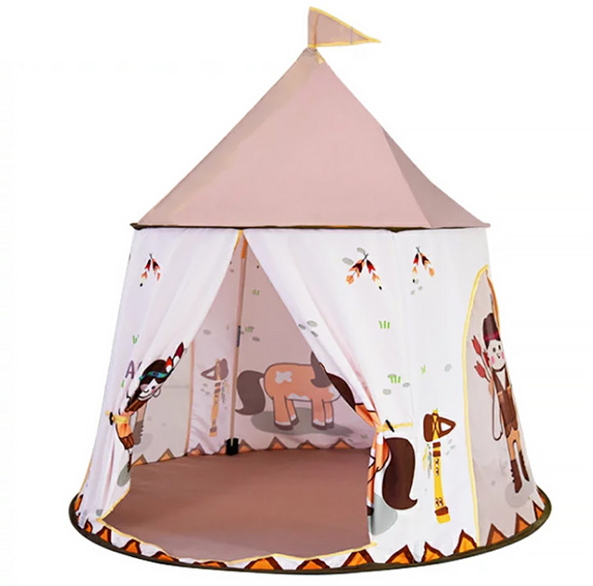 PAPASTOY 可愛風圓形印地安帳篷, 多色, 1個