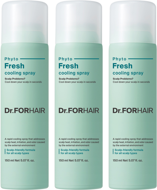 닥터포헤어 피토프레시 두피 쿨링 스프레이, 150ml, 3개