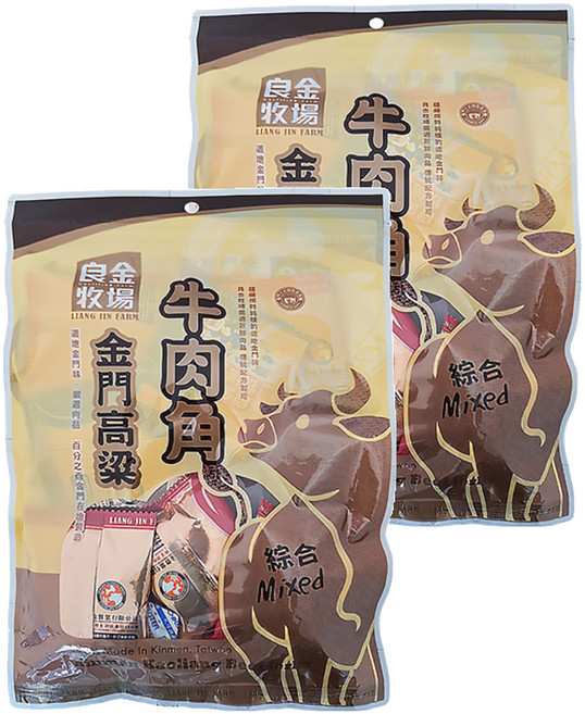 良金牧場 高粱牛肉角 綜合, 165g, 2包