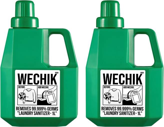 위칙 소독 섬유유연제 본품, 1L, 2개