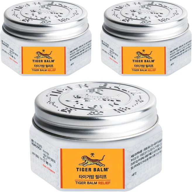 타이거밤 릴리프 허브향, 25g, 3개 - 쿠팡