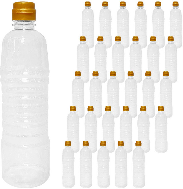 대경 HS S 팔각 공병 900ml + 뚜껑 골드 세트, 30세트