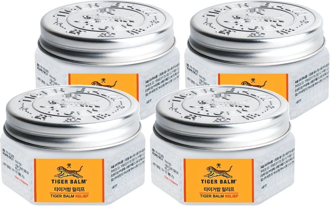 타이거밤 릴리프 허브향, 25g, 4개 - 쿠팡