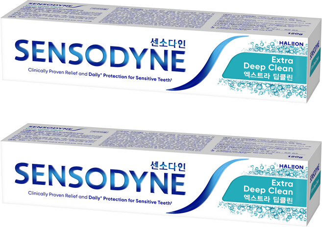 센소다인 엑스트라 딥클린 치약, 120g, 2개