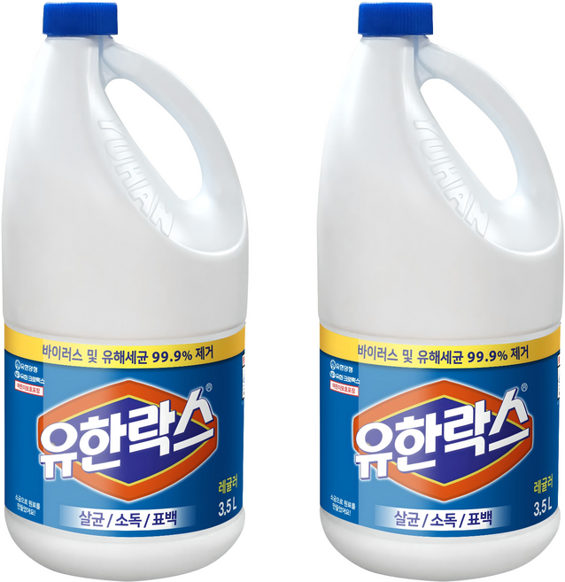 유한락스 레귤러, 3.5L, 2개