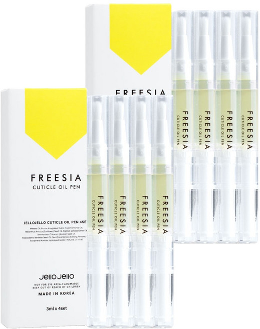 젤로젤로 큐티클 오일펜 프리지아, 3ml, 8개