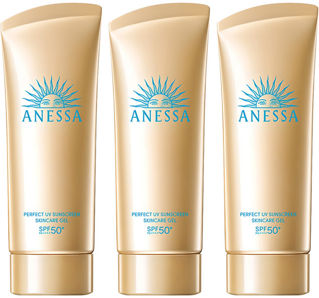 ANESSA 安耐曬 金鑽高防曬凝膠N SPF50+ PA++++, 3條, 90g