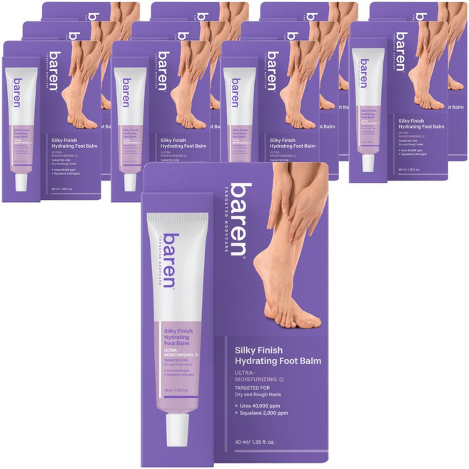 바렌 실키 피니시 하이드레이팅 발크림, 40ml, 12개