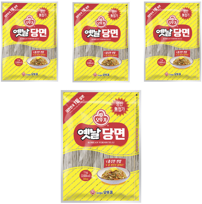 오뚜기옛날 당면, 1kg, 4개