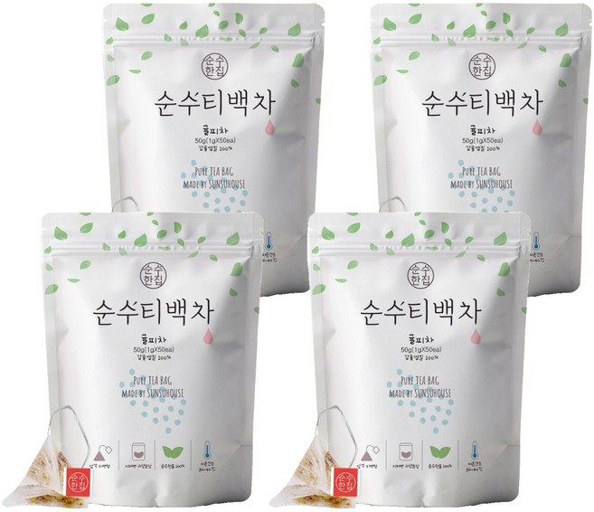 순수한집 귤피차 삼각티백, 1g, 50개입, 4세트