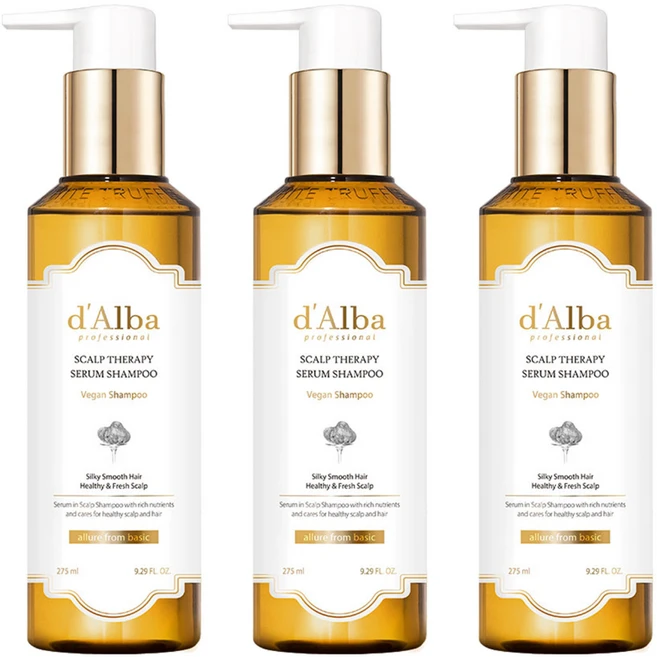 달바 프로페셔널 리페어링 스칼프 테라피 세럼 샴푸, 3개, 275ml - 쿠팡