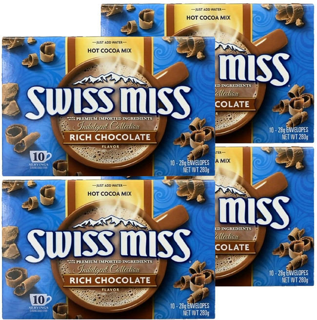SWISS MISS 香醇牛奶可可粉, 28g, 10入, 4盒