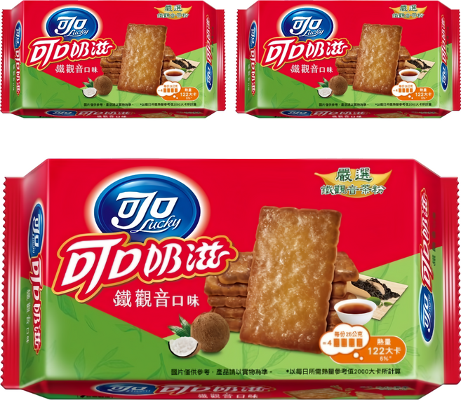 可口 可口奶滋 鐵觀音, 75g, 3包