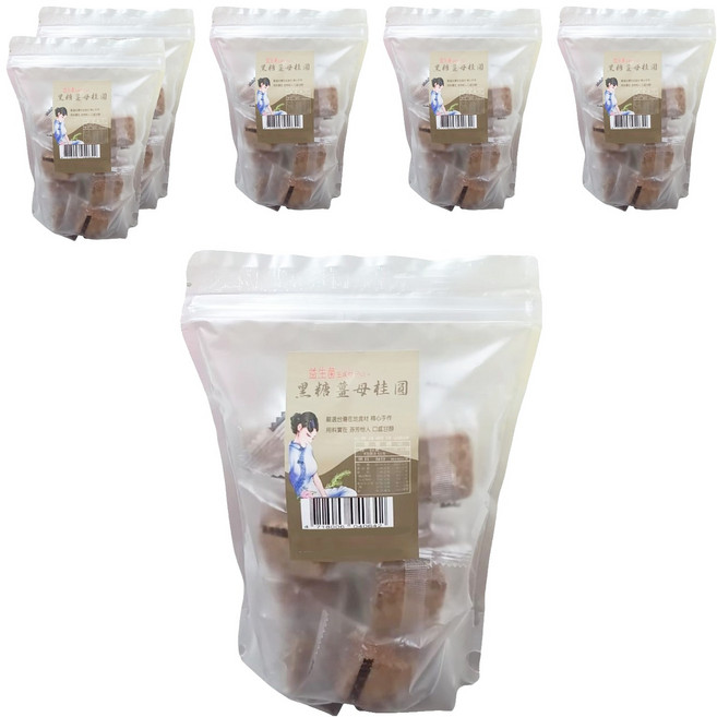 蔡薑君 益生菌黑糖薑母桂圓, 17g, 15個, 6袋