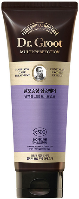 닥터그루트 멀티퍼펙션 탈모케어 단백질 크림 헤어트리트먼트, 250ml, 1개