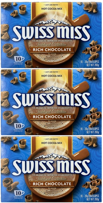 SWISS MISS 香醇牛奶可可粉, 28g, 10入, 3盒
