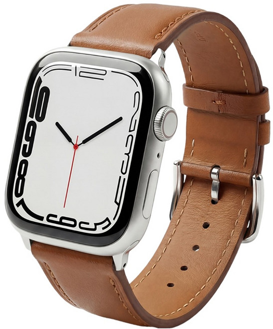 워치스탠다드 레더 싱글투어 가죽 스트랩, 브라운, 1개