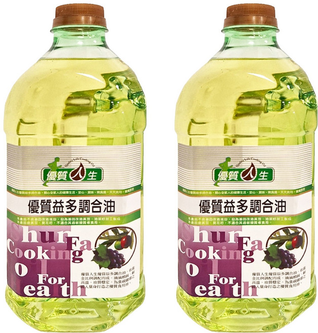 順發油品 優質人生 優質益多調合油, 2L, 2桶
