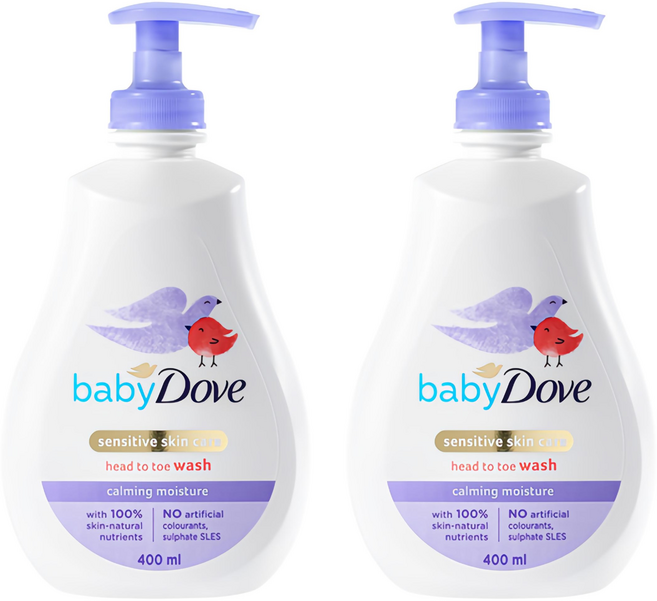 베이비도브 유아용 바디워시 카밍모이스처 카모마일향, 400ml, 2개