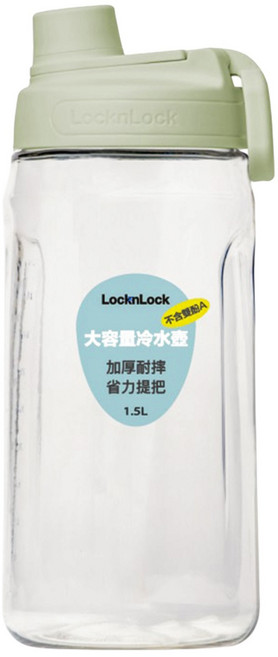 LocknLock 樂扣樂扣 大容量PET冷水壺 附吸管, 米灰色, 1.5L, 1個