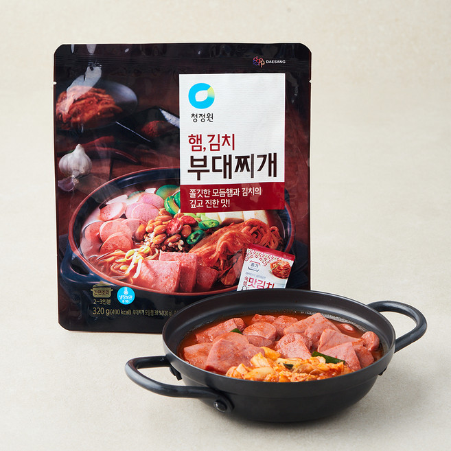 청정원 햄 김치 부대찌개 냉장, 320g, 1개