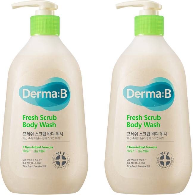 더마비 스크럽 바디워시, 2개, 420ml