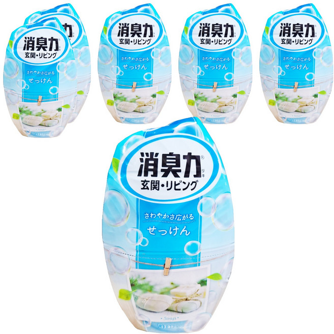 ST 雞仔牌 消臭力 部屋消臭力, 400ml, 6罐, 皂香