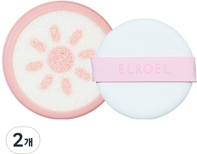 엘로엘 팡팡 톤업 선쿠션 리필 SPF50+ PA++++, 2개, 15g