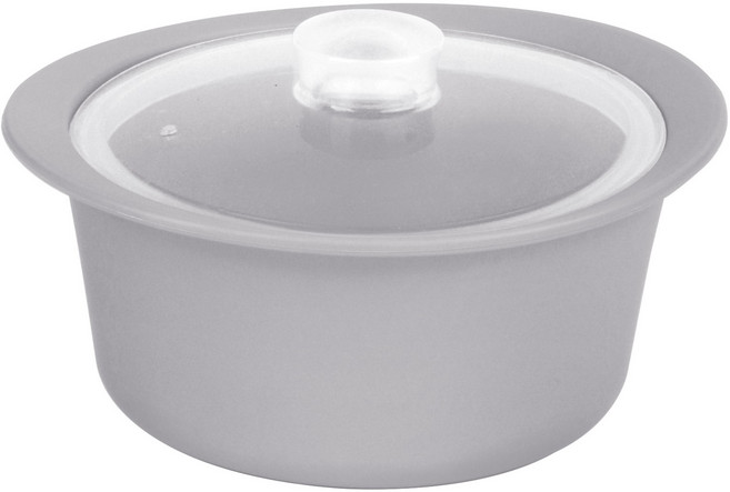 키에 다용도 실리콘 찜냄비 800ml, 그레이, 1개