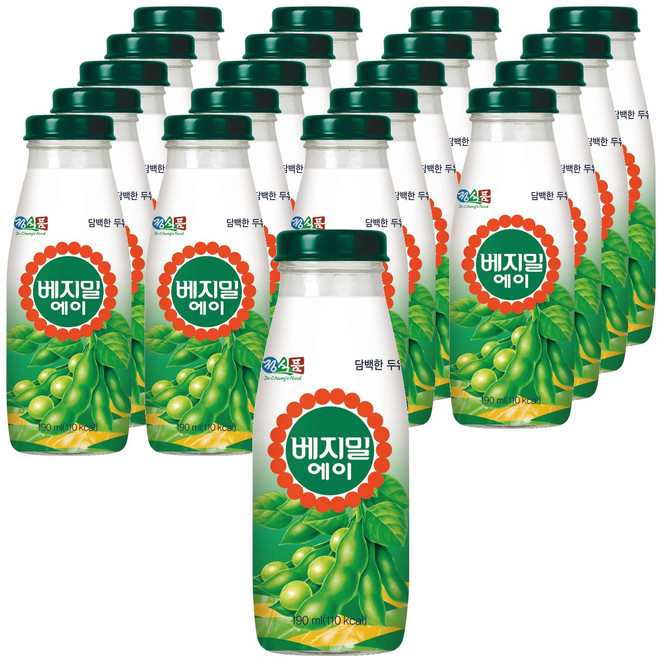 베지밀 에이 담백한 두유, 190ml, 20개