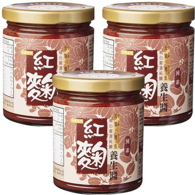 菇王 紅麴養生醬, 240g, 3罐