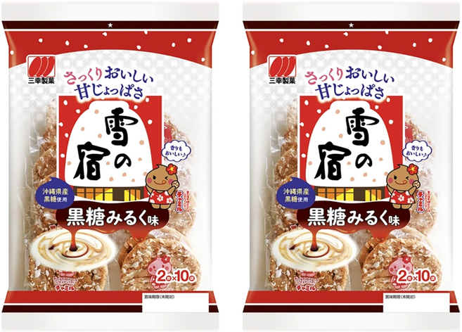 Sanko 三幸製菓 黑糖雪宿, 104g, 2袋