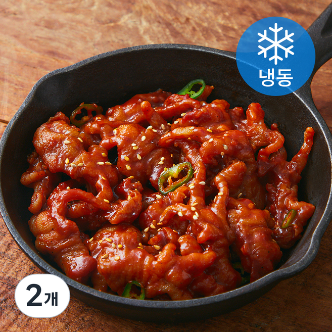 꾸버가 양념 무뼈닭발 (냉동), 230g, 2개